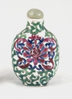 Snuff Bottle in porcellana